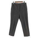 【中古】ザラ ベーシック ZARA BASIC パンツ テーパード グレンチェック ブラック 黒 グレー M レディース 【ベクトル 古着】 230823(4)
