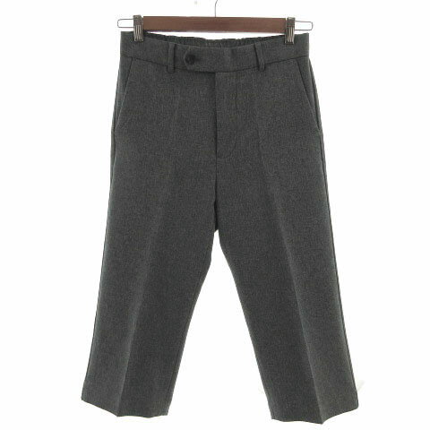 【中古】グローバルワーク GLOBAL WORK パンツ クロップド丈 ウエストゴム ストレッチ グレー S メンズ 【ベクトル 古着】 230925