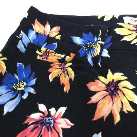 【中古】グローバルワーク GLOBAL WORK パンツ スリム ストレッチ コットン混 花柄 ネイビー 紺 マルチカラー XL レディース 【ベクトル 古着】 230927 vectorpremium-17638529 ブランド古着ベクトルプレミアム店 サンプル画像3