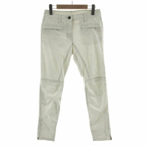 【中古】プラステ PLST パンツ スリム ストレッチ 裾ファスナー コットン混 ライトベージュ 0 レディース 【ベクトル 古着】 231124 【中古】プラステ PLST パンツ スリム ストレッチ 裾ファスナー コットン混 ライトベージュ 0 レディース 【ベクトル 古着】 231124