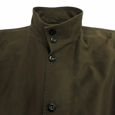【中古】B&Y ユナイテッドアローズ BEAUTY&YOUTH ビューティー&ユース ジャケット アウター スタンドカラー コットン カーキ L メンズ 【ベクトル 古着】 231229