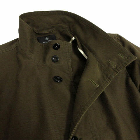 【中古】B&Y ユナイテッドアローズ BEAUTY&YOUTH ビューティー&ユース ジャケット アウター スタンドカラー コットン カーキ L メンズ 【ベクトル 古着】 231229