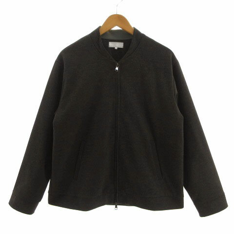 【中古】アバハウス ABAHOUSE ジャケット ジャンパー アウター ダブルジップ ブラウン系 グレーブラウン 48 メンズ 【ベクトル 古着】 240116