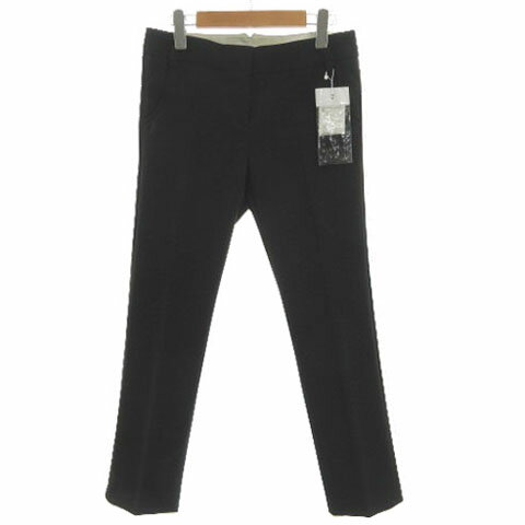 【中古】未使用品 ルクールブラン le.coeur blanc パンツ スラックス スリム ストレッチ ブラック 黒 38 レディース 【ベクトル 古着】 240224