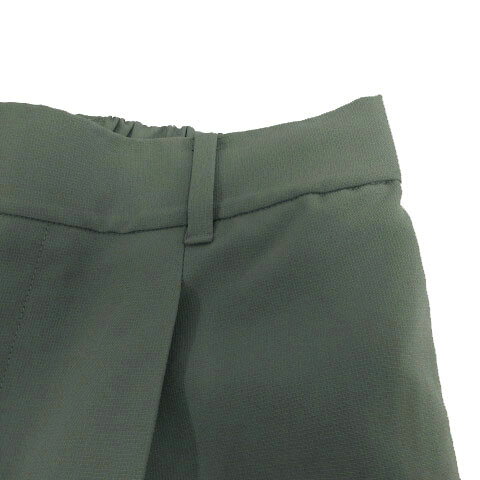 【中古】グローバルワーク GLOBAL WORK パンツ ストレート タック ウエストゴム グリーン系 グレーグリーン M レディース 【ベクトル 古着】 240309 vectorpremium-17857255 ブランド古着ベクトルプレミアム店 サンプル画像3