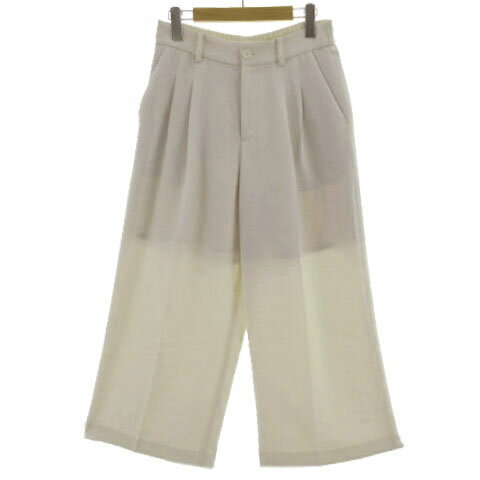 Capri Pants - 【中古】バンヤードストーム BARNYARDSTORM パンツ ワイドパンツ タック ウエストゴム ライトベージュ 1 レディース 【ベクトル 古着】 240830