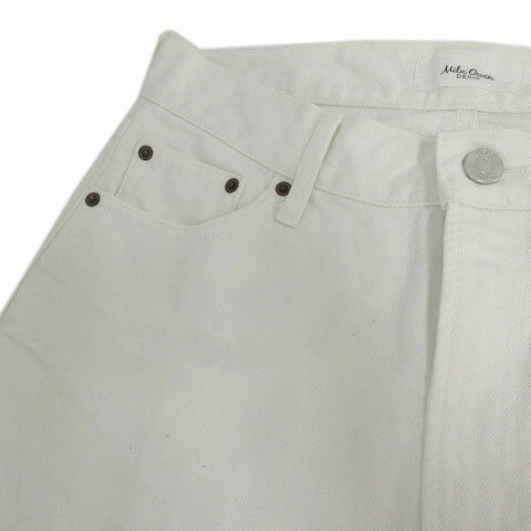 【中古】ミラオーウェン Mila Owen 裾段差ストレートデニムパンツ 09WFP202011 ジーンズ 裾カットオフ コットン ホワイト 白 2 レディース 【ベクトル 古着】 260509 vectorpremium-19056116 ブランド古着ベクトルプレミアム店 サンプル画像2