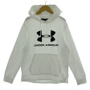 【中古】アンダーアーマー UNDER ARMOUR スポーツスタイル テリー ビッグロゴ フーディー 1353577 スウェット 長袖 コットン混 ホワイト 白...