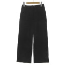 【中古】デミルクス ビームス Demi-Luxe BEAMS ベイカーパンツ 68-23-0403-286 日本製 コットン ブラック 黒 36 レディース 【...