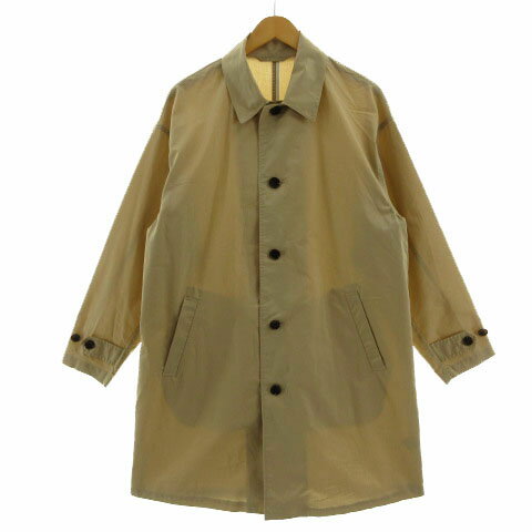 【中古】レイジブルー RAGEBLUE コート ステンカラー コットン混 ベージュ M メンズ 【ベクトル 古着】 241015
