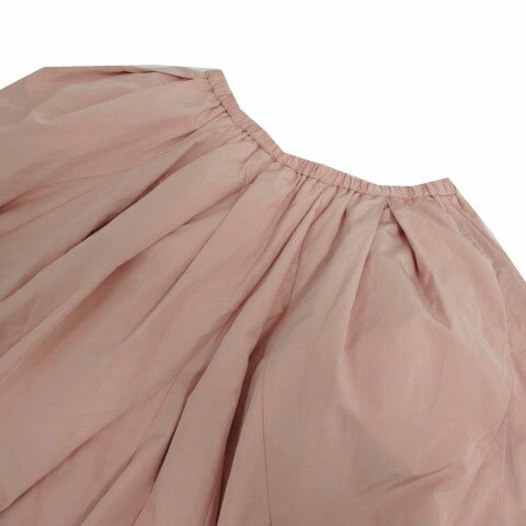 【中古】フレイアイディー FRAY I.D スカート フレア ひざ丈 ウエストゴム 日本製 ピンクベージュ F レディース 【ベクトル 古着】 241202