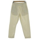 【中古】マーガレットハウエル MHL. SUPERFINE COTTON TWILL 595-0140504 パンツ テーパード ウエストゴム コットン アイボ...