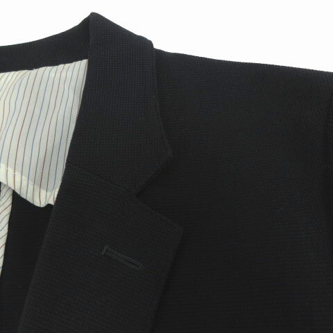 【中古】タケオキクチ TAKEO KIKUCHI ジャケット テーラードカラー シングル 2B コットン混 ネイビー 紺 3 メンズ 【ベクトル 古着】 241110