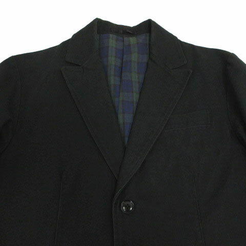 【中古】ジャーナルスタンダード JOURNAL STANDARD ジャケット セミピークドラペル シングル 2B コットン ブラック 黒 L メンズ 【ベクトル 古着】 241113