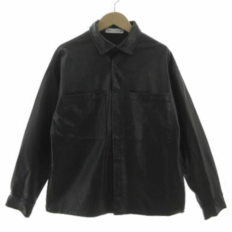 【中古】ザラ ZARA ジャケット シャツジャケット フェイクレザー ブラック 黒 11-12 152 キッズ 【ベクトル 古着】 241129