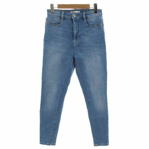 【中古】ザラ ZARA ジーンズ デニム スリム ユーズド加工 ストレッチ コットン混 ブルー 青 Mサイズ相当 レディース 【ベクトル 古着】 241220 【中古】ザラ ZARA ジーンズ デニム スリム ユーズド加工 ストレッチ コットン混 ブルー 青 Mサイズ相当 レディース 【ベクトル 古着】 241220