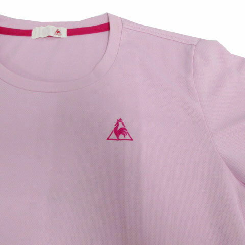 【中古】ルコックスポルティフ le coq sportif 長袖シャツ QB-115135 ロゴ刺繍 吸汗速乾 UVケア（UPF15）ピンク O レディース 【ベクトル 古着】 250404 3