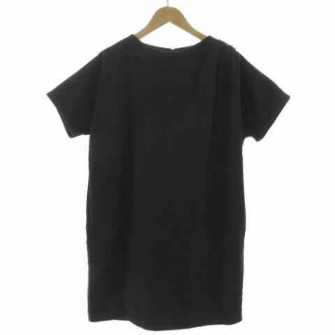 【中古】マダムアパリ MADAME A PARIS ワンピース ボックスワンピース タック 半袖 ひざ丈 起毛 厚手 ウール混 ブラック 黒 レディース 【ベクトル 古着】 241204 【中古】マダムアパリ MADAME A PARIS ワンピース ボックスワンピース タック 半袖 ひざ丈 起毛 厚手 ウール混 ブラック 黒 レディース 【ベクトル 古着】 241204