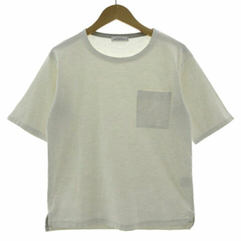 【中古】グリーンレーベルリラクシング ユナイテッドアローズ green label relaxing CSM エラシックマイヤー ノーカラー 半袖 Tシャツ カットソー 3217-225-4849 胸ポケット 日本製 リネン混 オフ白 キナリ S メンズ 【ベクトル 古着】 250301 【中古】グリーンレーベルリラクシング ユナイテッドアローズ green label relaxing CSM エラシックマイヤー ノーカラー 半袖 Tシャツ カットソー 3217-225-4849 胸ポケット 日本製 リネン混 オフ白 キナリ S メンズ 【ベクトル 古着】 250301