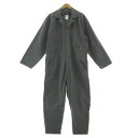 【中古】ディッキーズ Dickies カバーオール ツナギ オールインワン ロゴ コットン混 グレー XL メンズ 【ベクトル 古着】 250517