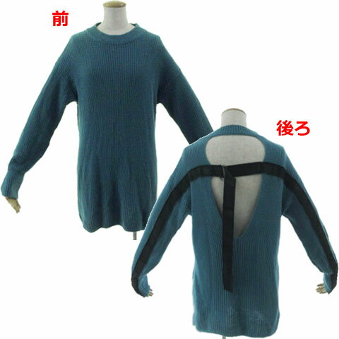 【中古】プライドインターナショナルデザイン PRIDE オープンバックニット 1779-51109 長袖 ベルト コ..