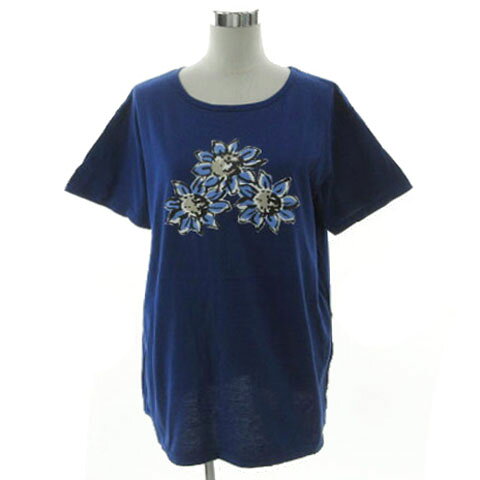 【中古】ソニアリキエル SONIA RYKIEL ルームウエア Tシャツ カットソー 半袖 花イ...