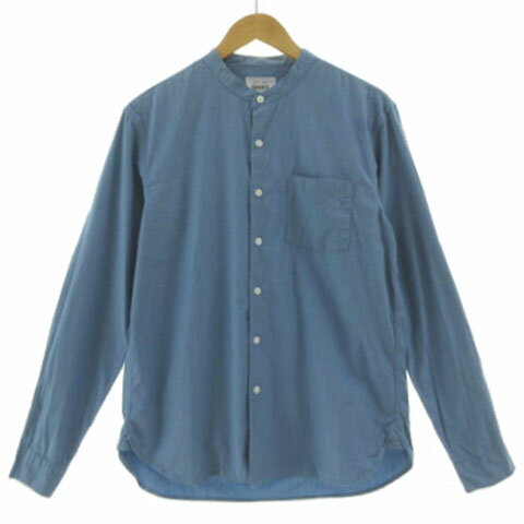 【中古】グローバルワーク GLOBAL WORK バンドカラーシャツ GW2F2104AD 胸ポケ 長袖 コットン ブルー系 青系 M メンズ 【ベクトル 古着】 251114ブランドグローバルワーク GLOBAL WORK表記サイズM実寸...