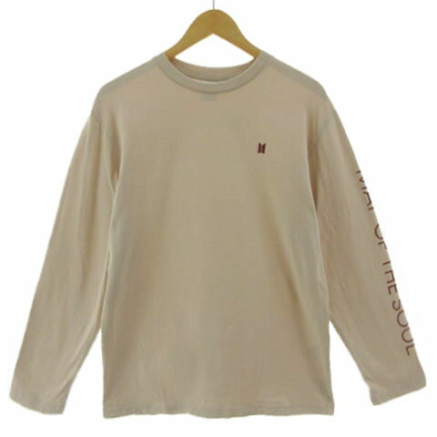 【中古】BTS MAP OF THE Soul ON:E ロンT ロングスリーブTシャツ コットン ベージュ M メンズ レディース 【ベクトル 古着】 251224