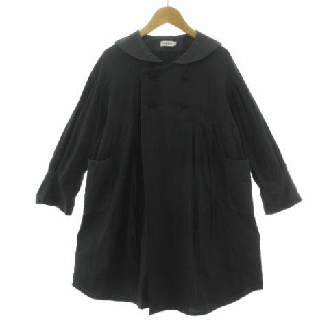 フランキーグロウ frankygrow SAILOR COLLAR GOWN DYED 23SOT-097 ガウン ワンピース 2way 日本製 コットン ブラック系 黒系 グレー L キッズ  260704