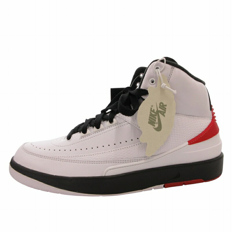 【中古】未使用品 ナイキ NIKE タグ付き AIR JORDAN 2 RETRO スニーカー シューズ 27cm ホワイト バーシティーレッド ブラック DX2454-106 /FF7 0830 ■GY20 ●TZ メンズ 【ベクトル 古着】 240830