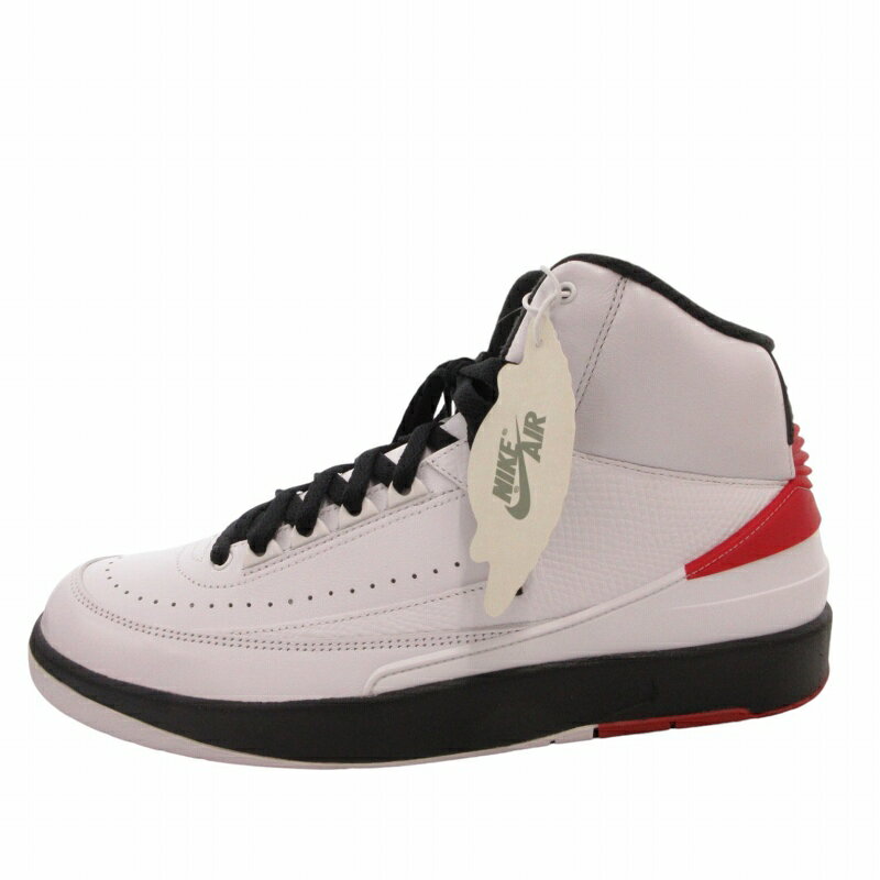 【中古】未使用品 ナイキ NIKE タグ付き AIR JORDAN 2 RETRO スニーカー シューズ 28cm ホワイト バーシティーレッド ブラック DX2454-106 /FF3 0830 ■GY20 ●TZ メンズ 【ベクトル 古着】 240907