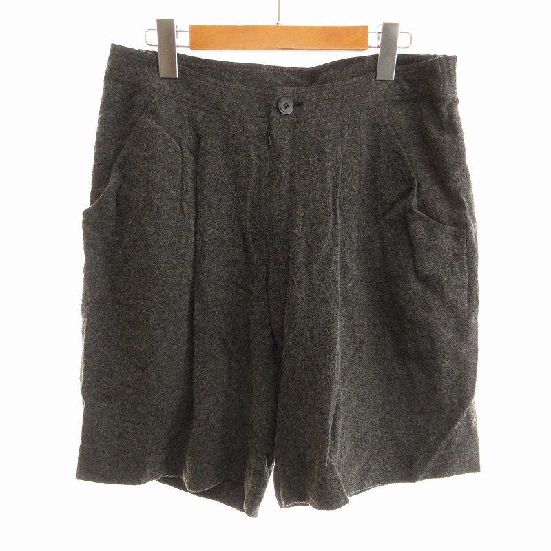 Wool - 【中古】未使用品 センソユニコ Senso unico イオコムイオ io comme io ショートパンツ ハーフ ウール混 40 L 02 黒 ブラック 03214129 /KO47 ■SUT ●TZ レディース 【ベクトル 古着】 241010