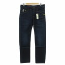 【中古】未使用品 ジースターロウ G-Star RAW タグ付き ATTACC LOW STRAIGHT LEXICON DENIM DK AGED デニムパンツ ジーンズ ストレート ボタンフライ W30 W34 M 濃紺 ネイビー 50625 /FT35 0927 ●TZ メンズ 【ベクトル 古着】 240927(4)