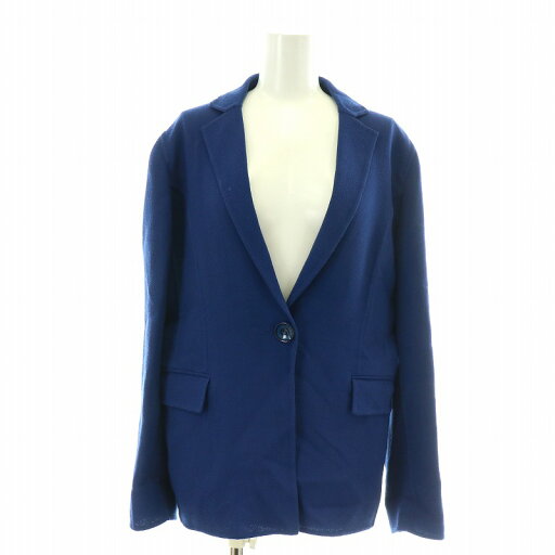 【中古】レリアン Leilian Stefanoni テーラードジャケット シングル ウール 9 M 青 ブルー /NW14 ■MU レディース 【ベクトル 古着】 241112 【中古】レリアン Leilian Stefanoni テーラードジャケット シングル ウール 9 M 青 ブルー /NW14 ■MU レディース 【ベクトル 古着】 241112