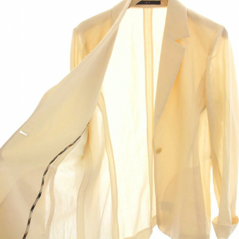 【中古】ダックス DAKS スーツ 3点セット セットアップ 上下 テーラードジャケット パンツ タイトスカート ひざ丈 38 40 M L ベージュ クリーム色 /YM ■BM レディース 【ベクトル 古着】 241207