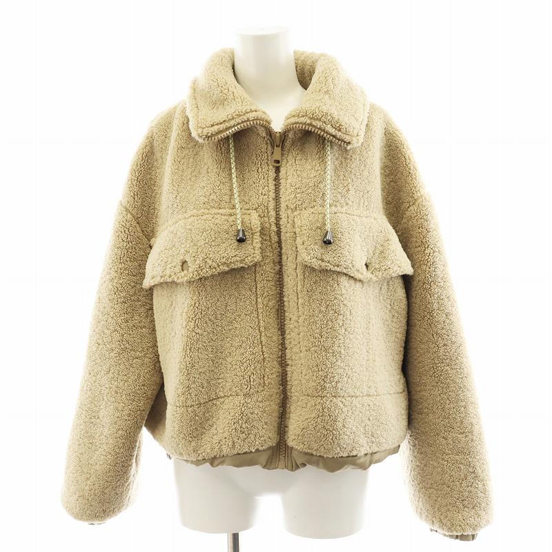 【中古】ザラ ZARA ボアジャケット アウター XS ベージュ 4341024707 /AN39 ■BM レディース 【ベクトル 古着】 250312