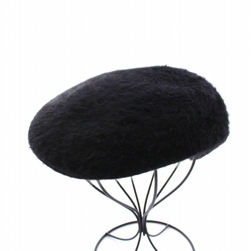 【中古】カンゴール KANGOL FURGORA 504 HUNTING CAP ファーゴラ ハンチング キャップ 帽子 S 黒 K3016ST /YM ■BM メンズ レディース 【ベクトル 古着】 250411
