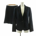【中古】ザ・スーツカンパニー THE SUIT COMPANY シングルスーツ セットアップ 2点セット 上下 台形スカート テーラードジャケット ストライプ ...