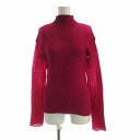 【中古】イッセイミヤケ ISSEY MIYAKE FETE カットソー ハイネック 長袖 02 ピンク IF54FJ402 /RO ■MU レディース 【ベクトル 古着】 250603(4)