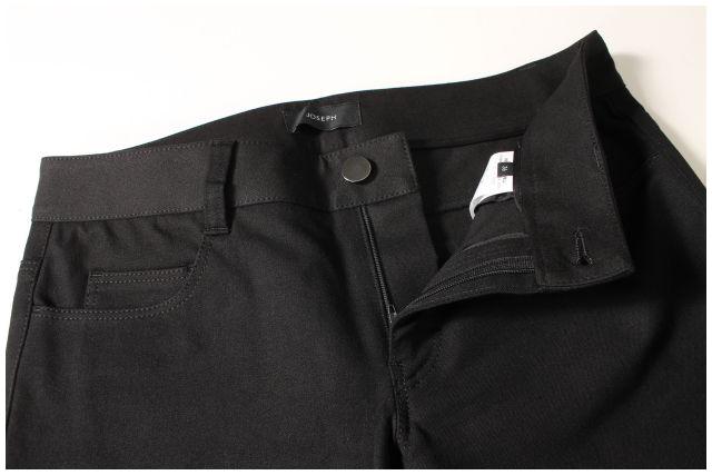 【中古】 ジョセフ JOSEPH JEANNOT GABARDINE STRETCH パンツ クロップド 36 黒 ブラック /tk0402 レディース 【ベクトル 古着】 190402 3