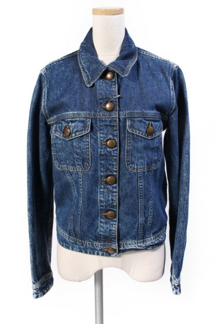 【中古】 ドゥーズィエムクラス DEUXIEME CLASSE MAURO GRIFONI ジャケット デニム Gジャン XS 青 ブルー /☆o0422 レディース 【ベクトル 古着】 190422