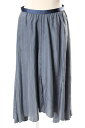 【中古】 スピック&スパン ノーブル Spick&Span Noble スカート 16AW シルク フレア 膝丈 36 ブルー 16-060-240-7120-4-0 /TK レディース 【ベクトル 古着】 190420(4)