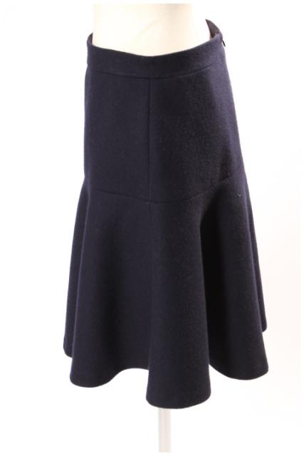 【中古】 23区 オンワード樫山 vingt-trois ウール フレア スカート /mm0514 レディース 【ベクトル 古着】 190520