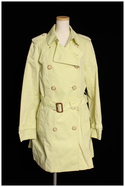 【中古】 ポールスチュアート PAUL STUART コート トレンチ ロング 6 緑 グリーン /kf0528 レディース 【ベクトル 古着】 190528