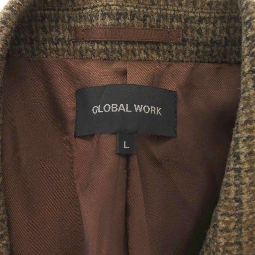 【中古】未使用品 グローバルワーク GLOBAL WORK タグ付き チェスターコート ロング 総柄 L 茶 ブラウン スタンドカラー 長袖 多ポケット /KR ■ECF003 メンズ 【ベクトル 古着】 260306 vectorpremium-18953847 ブランド古着ベクトルプレミアム店 サンプル画像3
