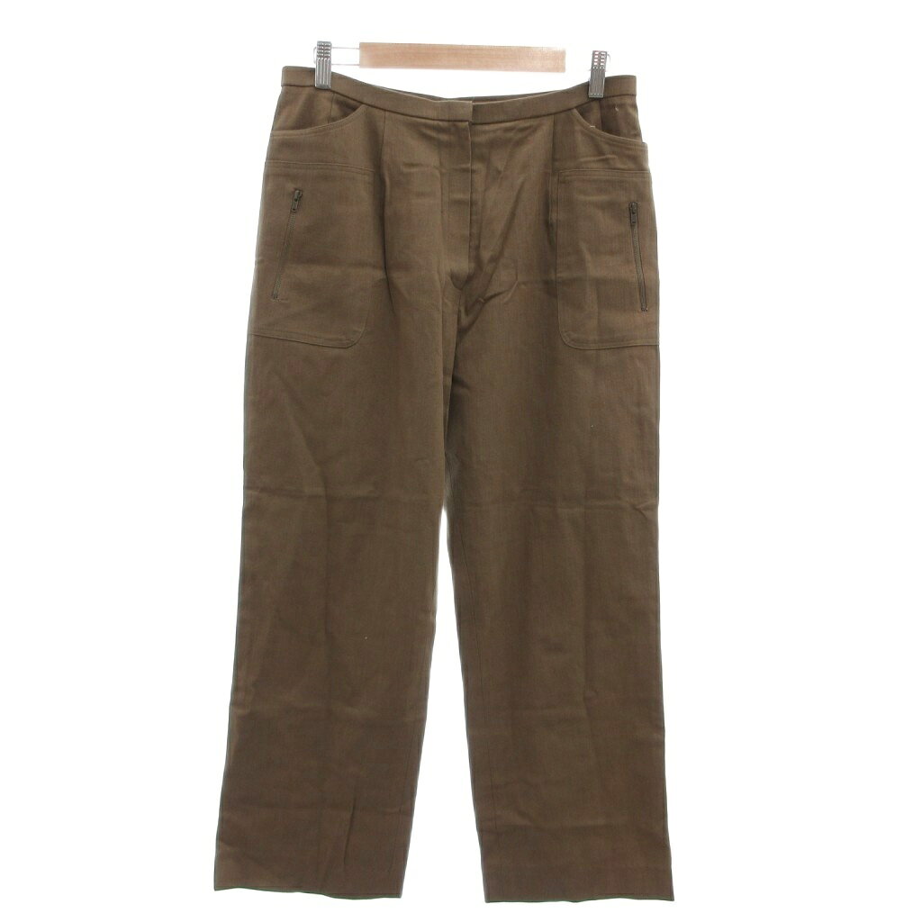 樂天商城 - 【中古】未使用品 ジャンルネプリュ JEAN REN? PLUS タグ付き パンツ 15号 茶 ブラウン 長ズボン ジッパーポケット パッチポケット /SC ■ECF003 レディース 【ベクトル 古着】 260403