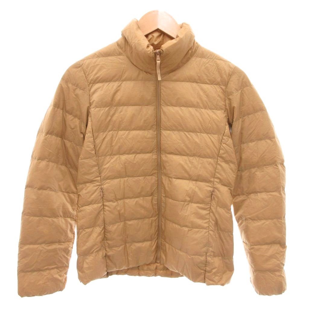 Rakuten - 【中古】ユニクロ UNIQLO ダウンジャケット S 茶色 ブラウン 無地 スタンドカラー /YF ■ECF004 レディース 【ベクトル 古着】 260414