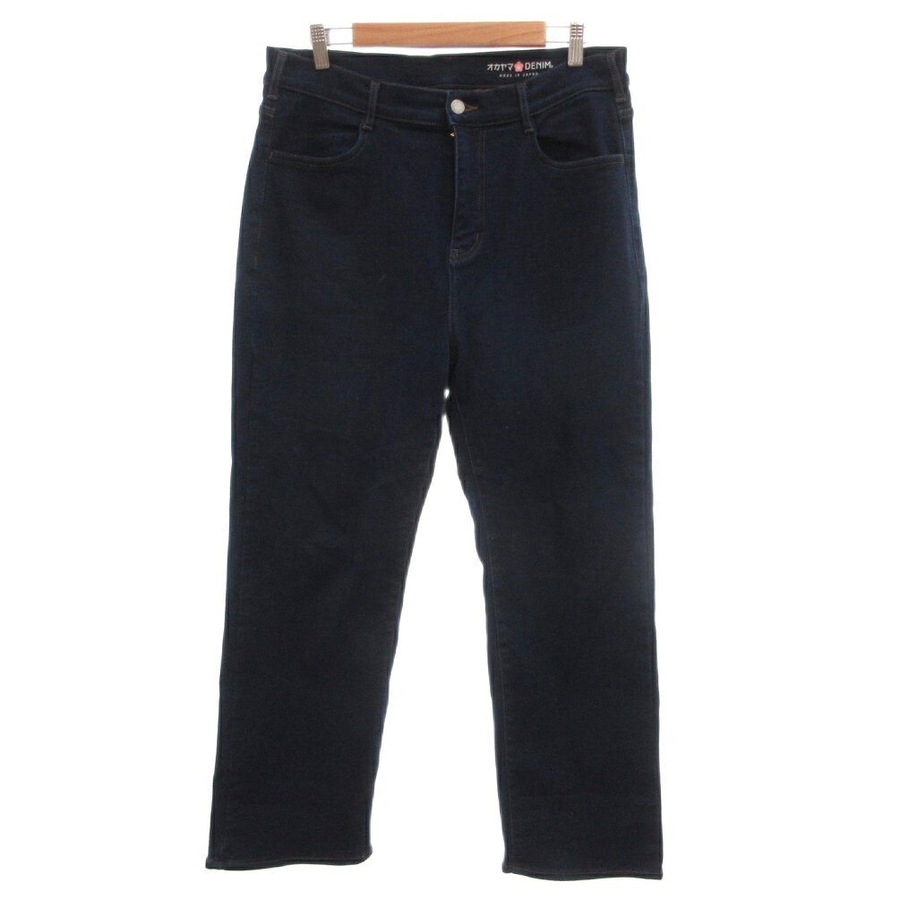 [Used] Okayama Denim Jeans 80-101 Indigo Blue Full Length Straight /NU ■ECF004 Men's [Vector Used Clothing] 260421