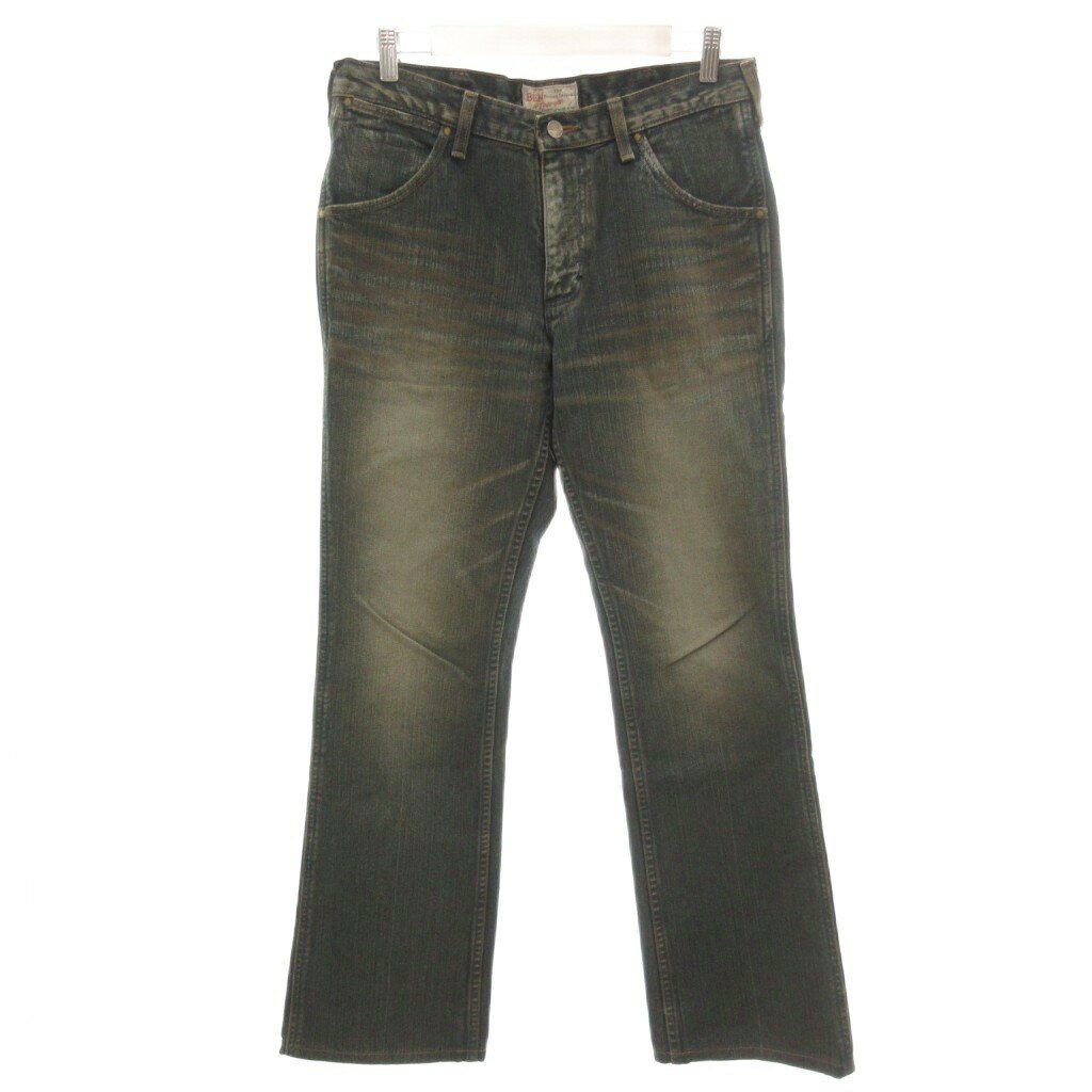[Used] Wrangler denim jeans, size 30x32, blue, washed finish, full length, straight leg /NL ■ECF004 Men's [Vector Used Clothing] 260421