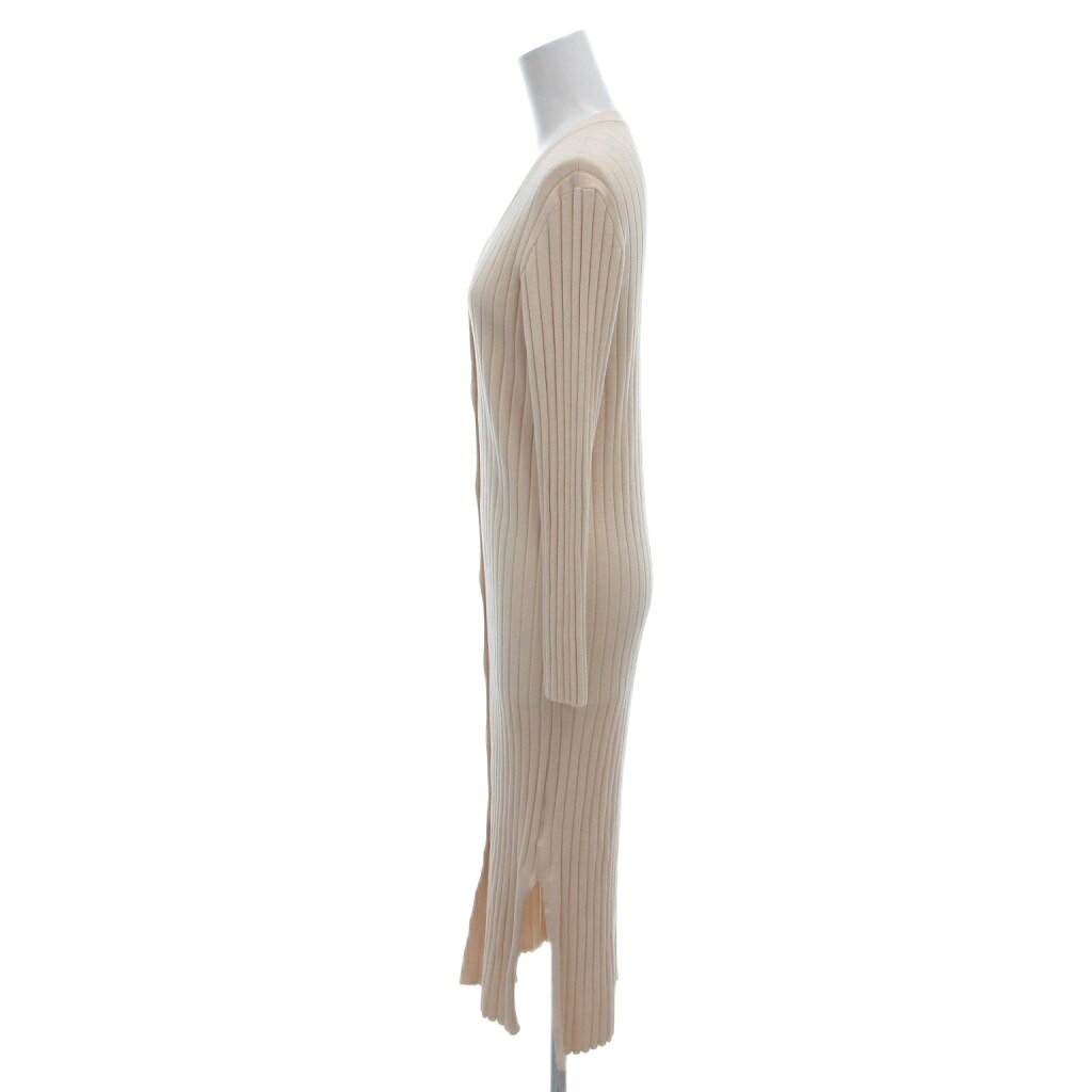 【中古】ミラオーウェン Mila Owen 美品 ニットワンピース 絹 シルク 0 白 Vネック 長袖 リブ編み /IL ■ECF004 レディース 【ベクトル 古着】 260418 vectorpremium-19057126 ブランド古着ベクトルプレミアム店 サンプル画像2